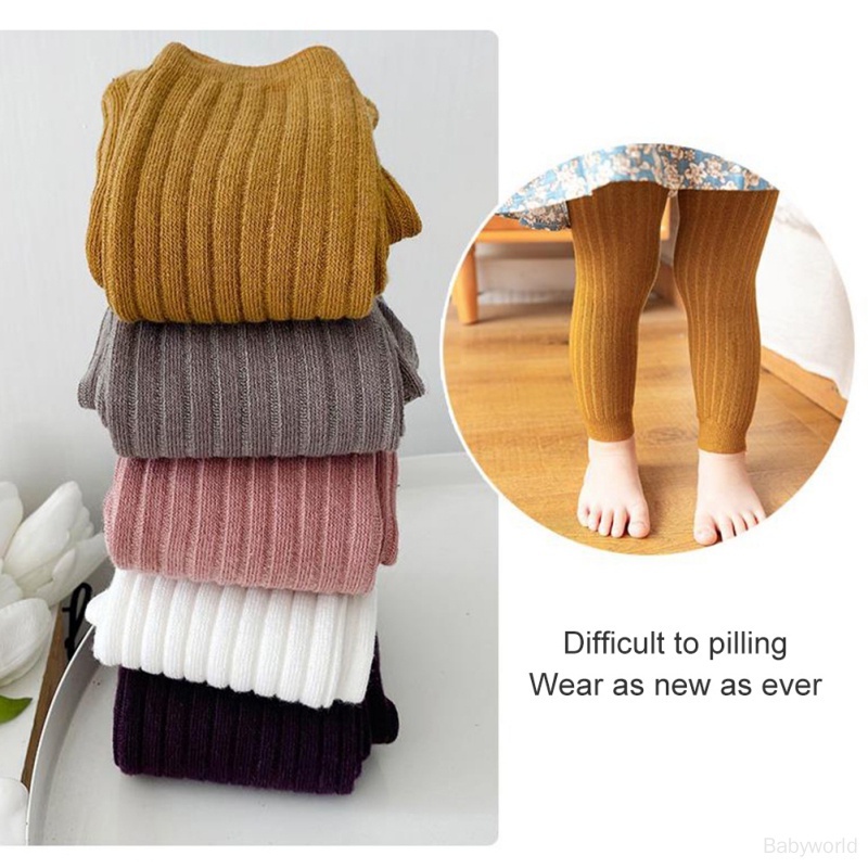 Quần Legging cotton Màu Trơn Thoải Mái Dành Cho Bé Gái