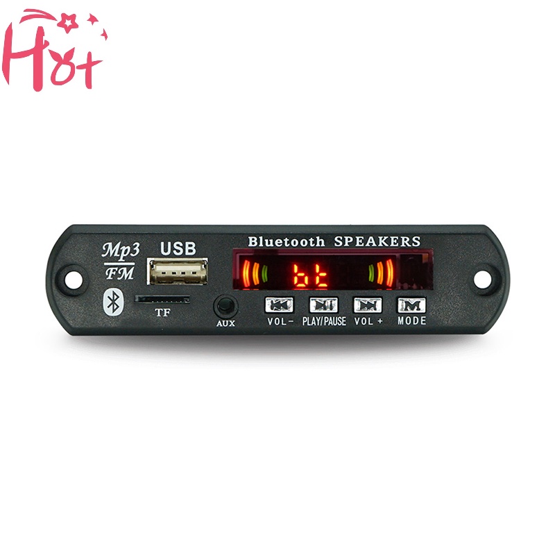 Jr Bảng Mạch Giải Mã Âm Thanh usb tf fm radio mp3 Không Dây 5.0 9v-12v mp3