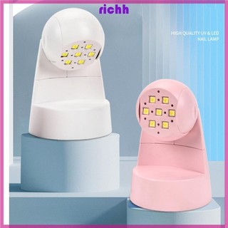 Richh Đèn led uv Sấy Khô Sơn Móng Tay gel uv Cảm Biến Thông Minh Nhanh Chóng