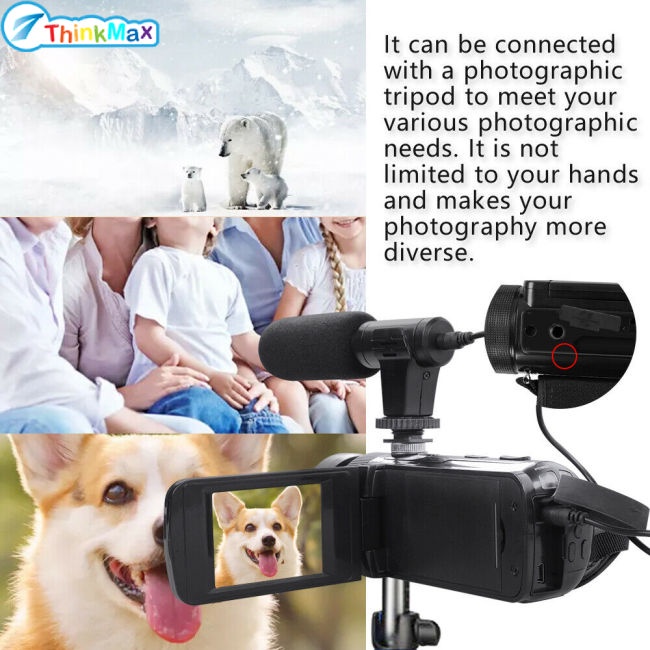 Máy quay Video kỹ thuật số HD 1080P Máy quay Video W / Micro Chụp ảnh 16 triệu pixel