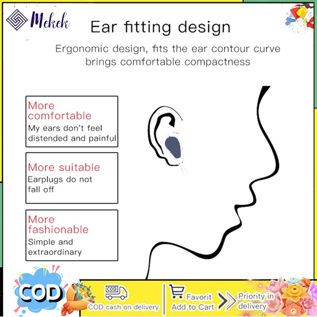 Mekek Tai Nghe Có Dây Âm Thanh Siêu Trầm Chất Lượng Cao Có Micro Cho Điện Thoại Iphone 6s