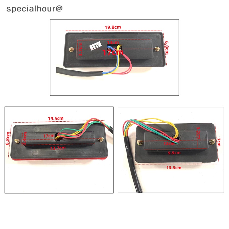 Đèn led Cảnh Báo 3 Màu 200 * 70mm Thông Dụng Gắn Đuôi Xe Hơi Mới