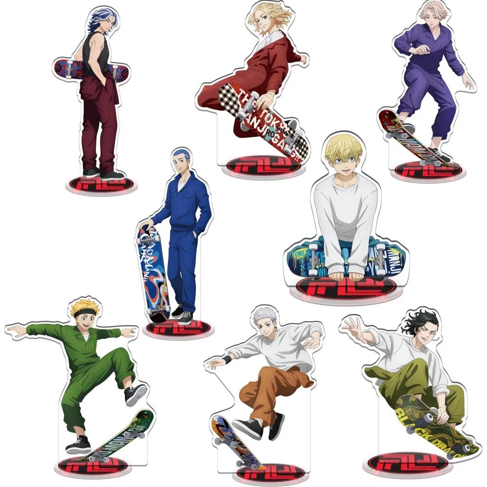 Mô hình Standee Anime Tokyo Revengers Mikey Ken Baji Keisuke Mikey x Takemichi Phụ kiện trang trí để