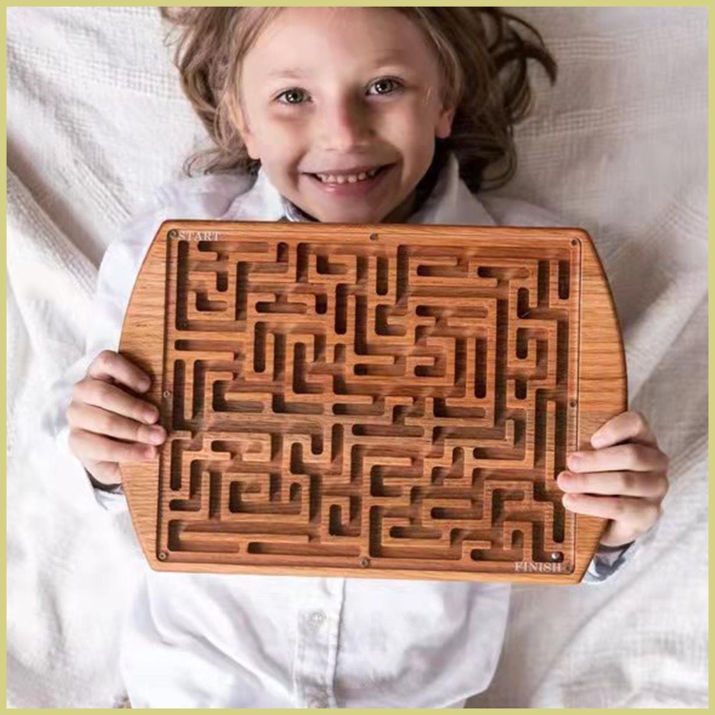 Đồ Chơi Quả Bóng Lăn Cầm Tay Thông Minh 3d Bằng Gỗ Cân Bằng Giáo Dục Cho Bé