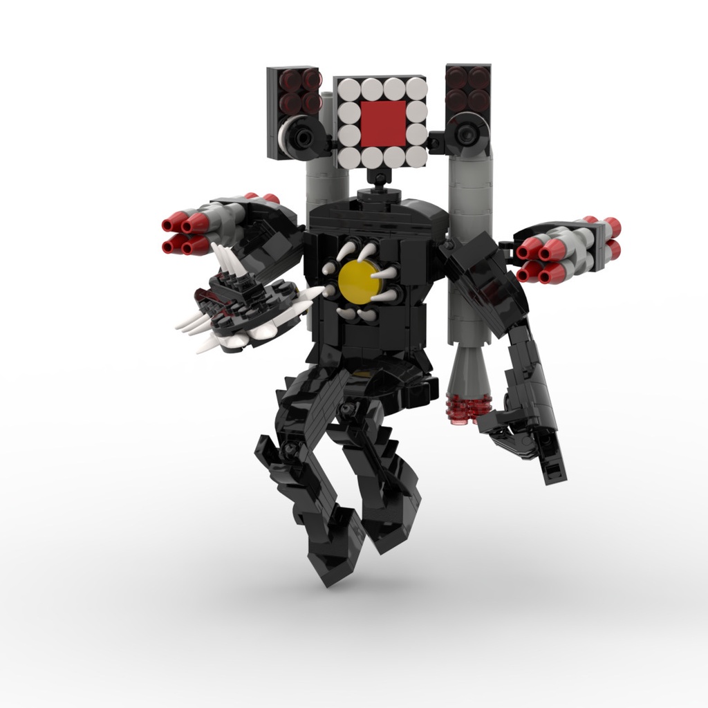 Skibidi Mô Hình Đồ Chơi Lắp Ráp toilet man vs man Độc Đáo