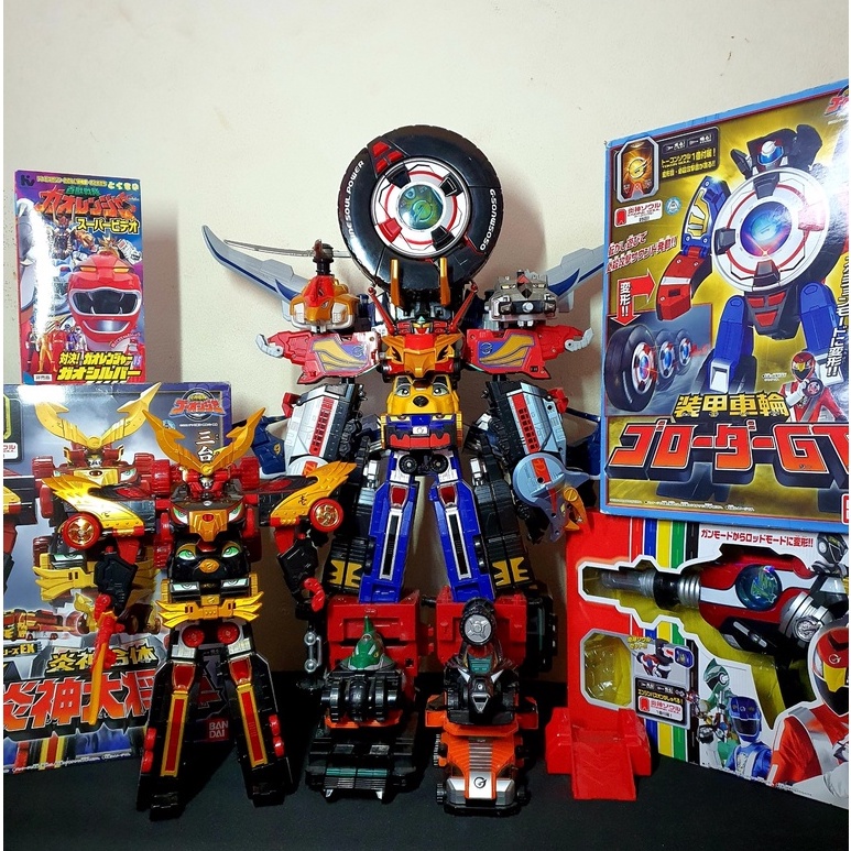 Dx Go-onger 2008 | Đồ Chơi Siêu Nhân Cơ Động | Engine Sentai Go-onger | BandaiTặng ô tô
