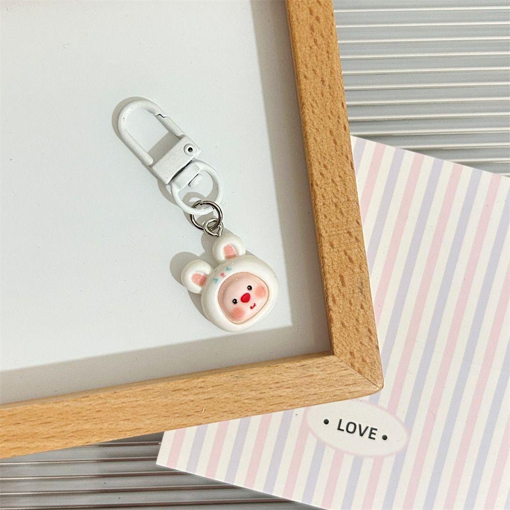 Daiga Gấu Trúc / Cừu Nhồi Bông / Thỏ / Poror Phong Cách Hàn Quốc Vui Nhộn Bằng resin Kèm Móc Khóa Ốp