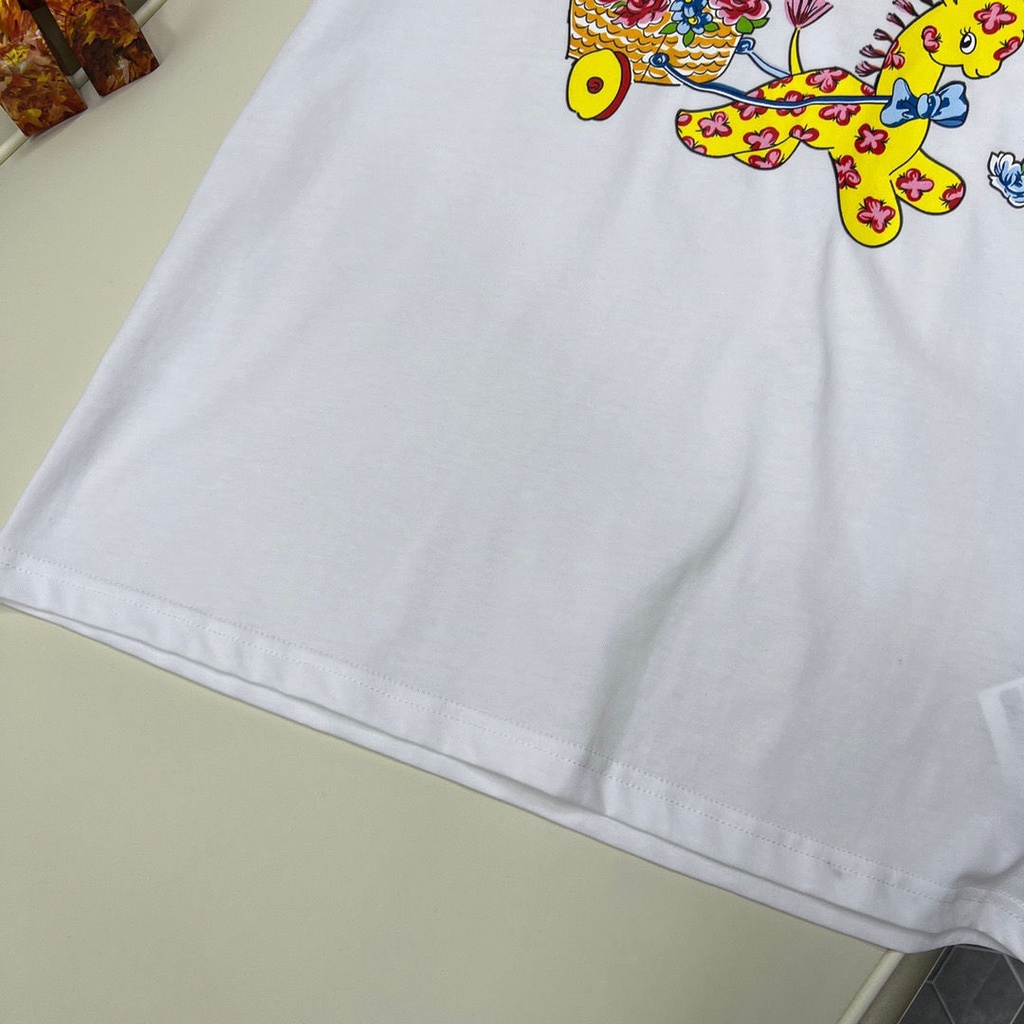 Áo Thun Tay Ngắn In Hoạt Hình Phong Cách Âu Mỹ Cá Tính Cho Cặp Đôi