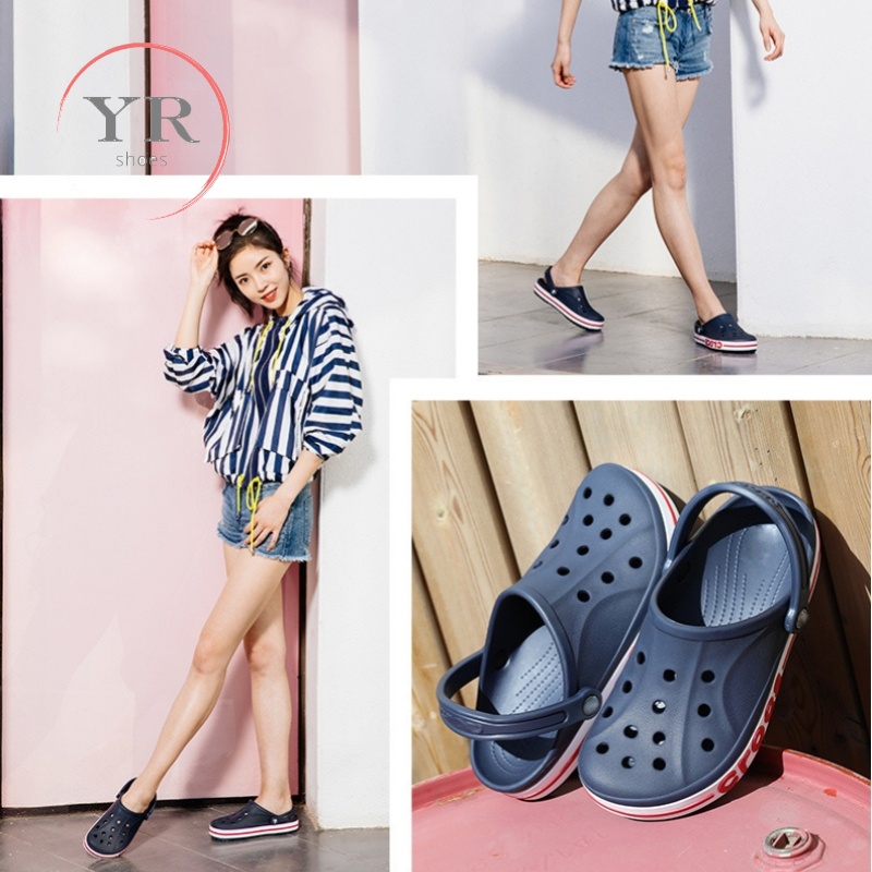 Sandal crocs Đế Mềm Chống Trượt Cho Nam Nữ