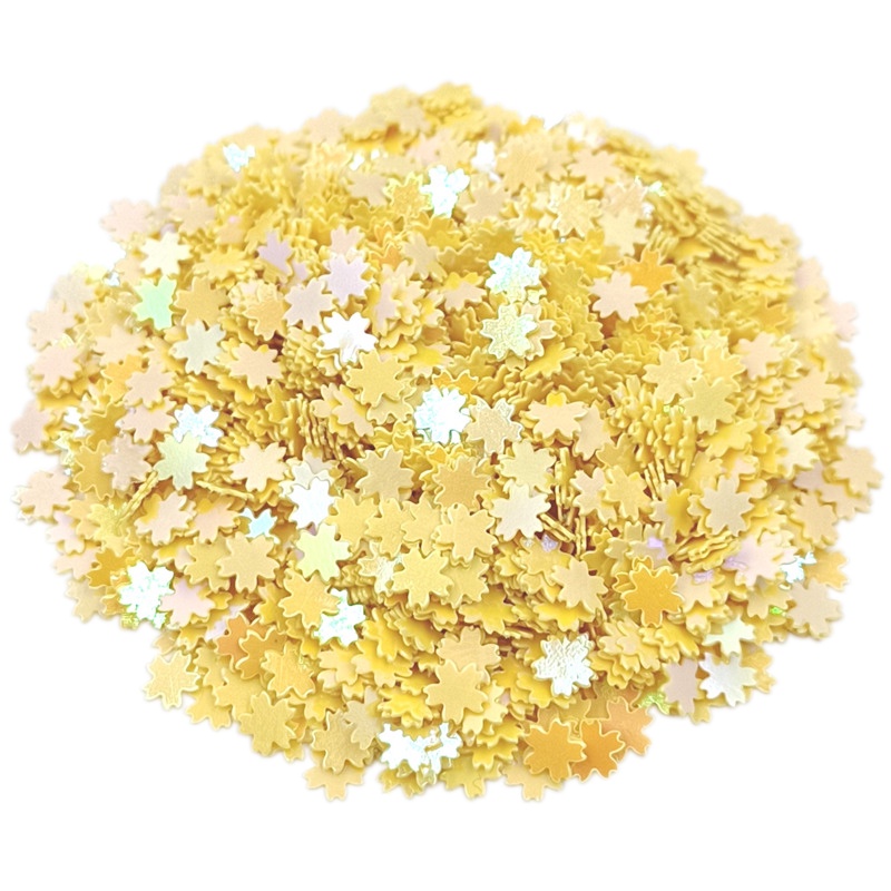 Set 1500 Hạt Kim Sa Hình Bông Hoa 5mm Tự Trang Trí Móng Tay