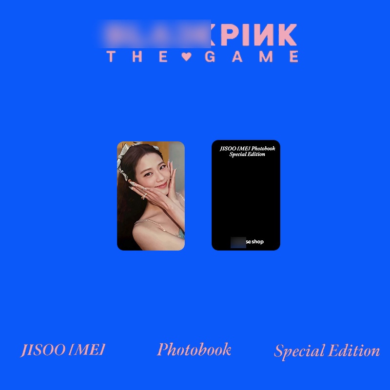 Blackpink Thẻ Bài Màu Đen / Đen / Đen In Hình jisoo me Chuyên Dụng