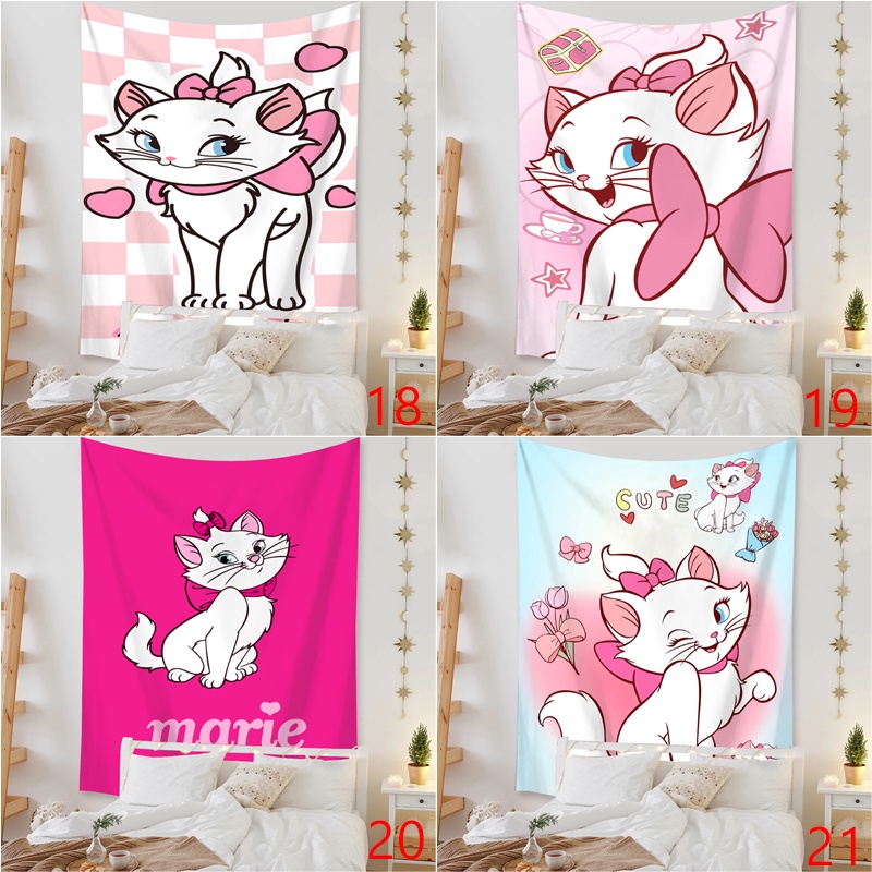 Hoạt Hình Thảm Treo Tường Trang Trí Hình Mèo marie