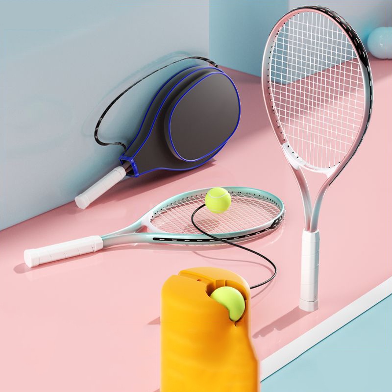 Youyou Vợt tennis Đơn Luyện Tập Ngoài Trời Bằng Hợp Kim Nhôm Chất Lượng Cao