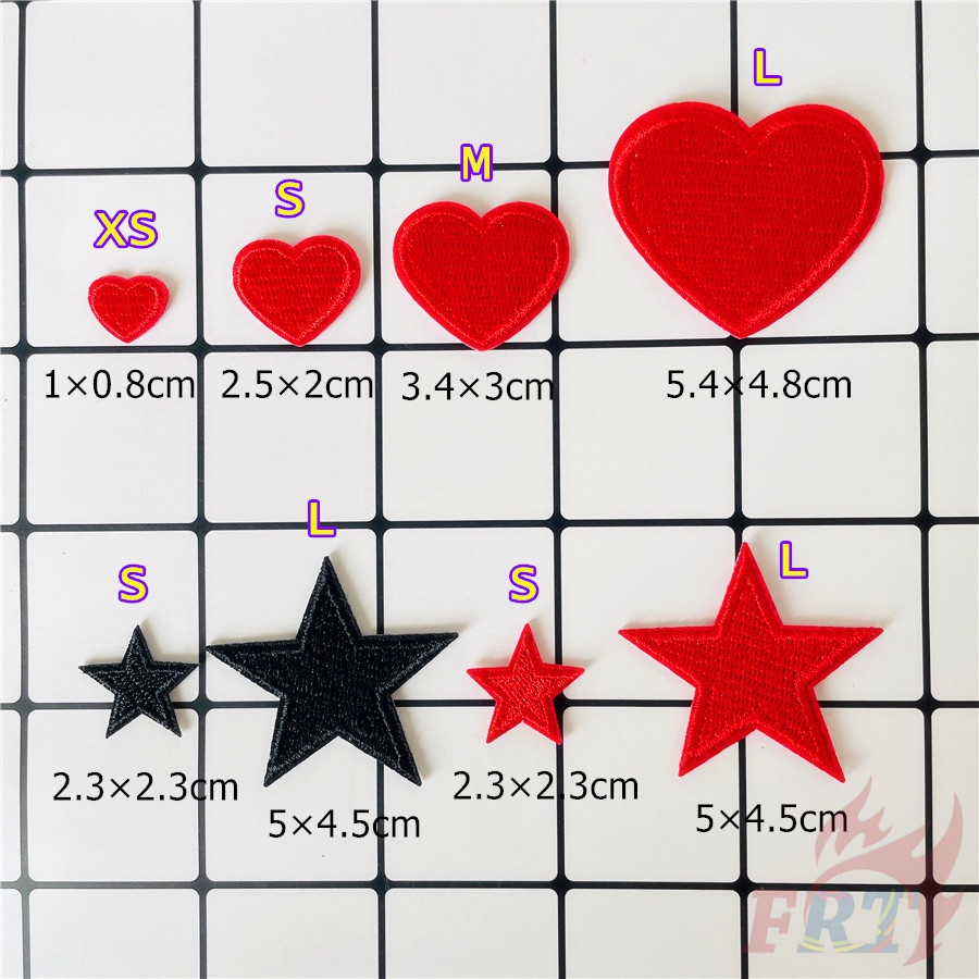 ❣️1pc Tình Yêu / Ngôi Sao: ins Sắt Trên Các Bản Vá Lỗi❣️Miếng Dán Ủi Lên Quần Áo Hình Huy Hiệu