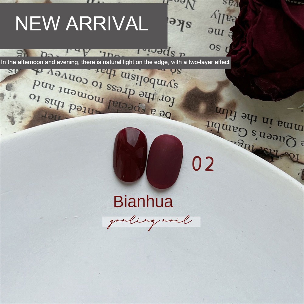 ✧Ready Stcok Adhere Yanling Red Series Sơn Móng Tay Gel Berry Cherry Blood Red Solid Color Phototherapy Keo Nail Art For Nail Shop 12ml CAO HƠN