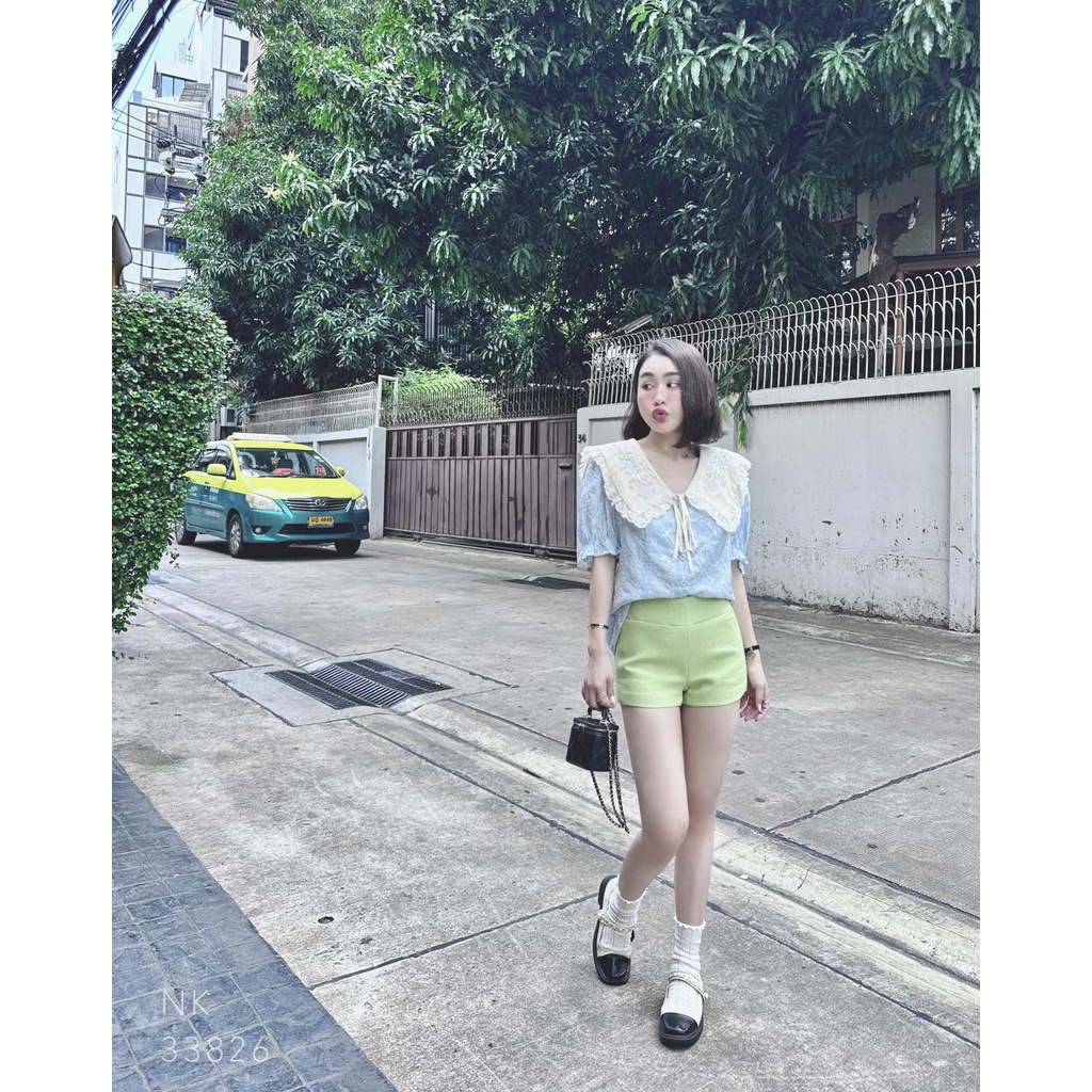 Áo hoa xanh ba.by b l.ue