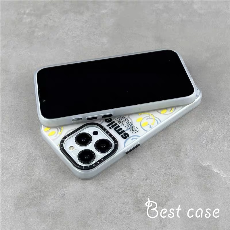 Ốp Điện Thoại acrylic Cứng In Hình Mặt Cười Cho iphone 11 12 13 14 pro max