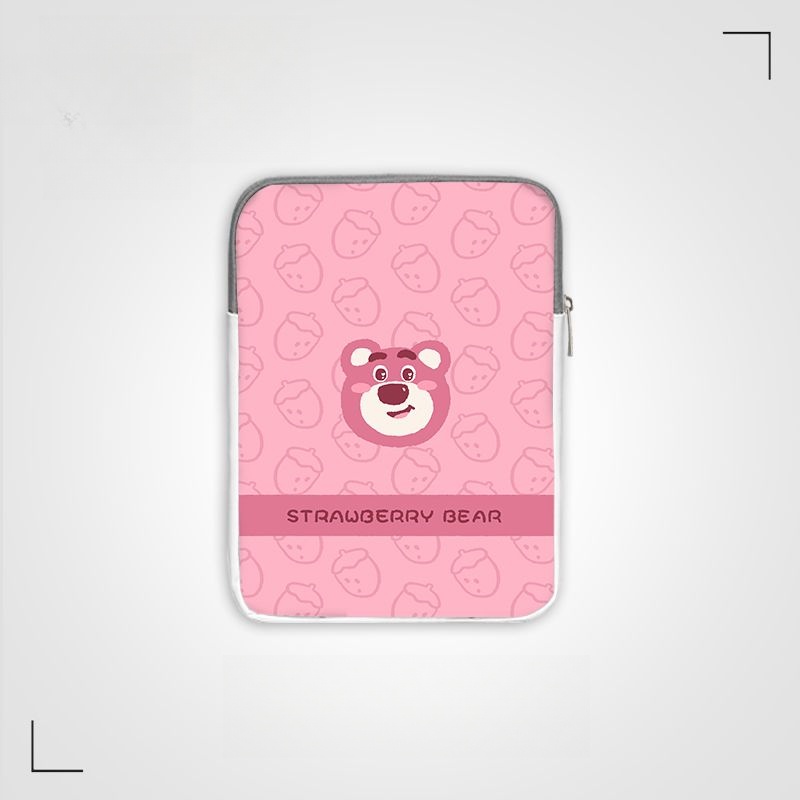 Dễ Thương Túi Đựng Máy Tính Bảng Ipad Mini28Cm 37cm Chống Sốc Chống Thấm Nước Hình Gấu Dâu Tây Đáng Yêu
