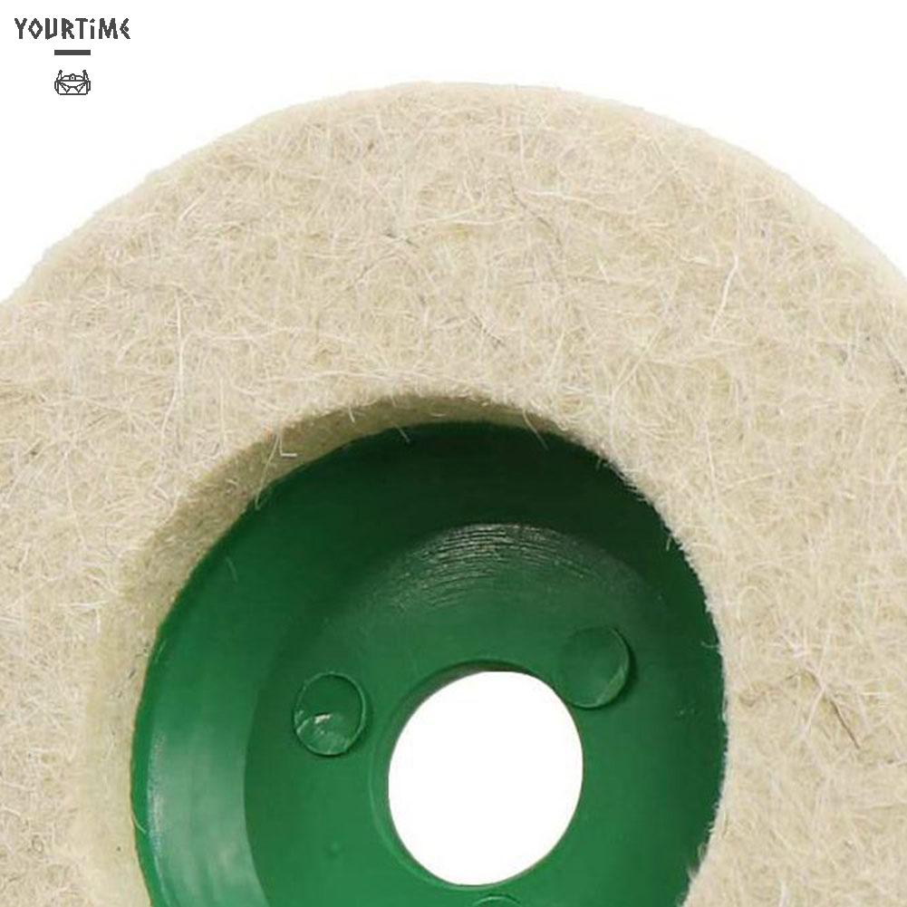 Set 5 Đĩa Nỉ Đánh Bóng Kính / Kim Loại / Kim Loại / Thủy Tinh 4 inch 125mm