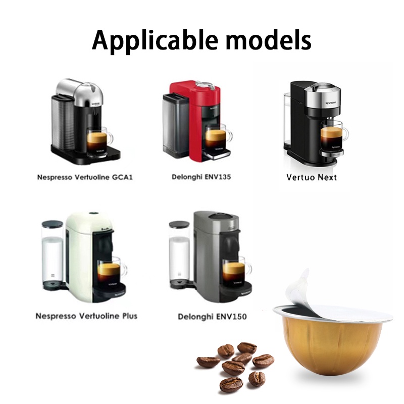 Vỏ Viên Nang Cà Phê nespresso vertuo Tự Làm Có Thể Tương Thích Với Máy Pha Cà Phê nespresso vertuo coffee vertuo, Tự Làm