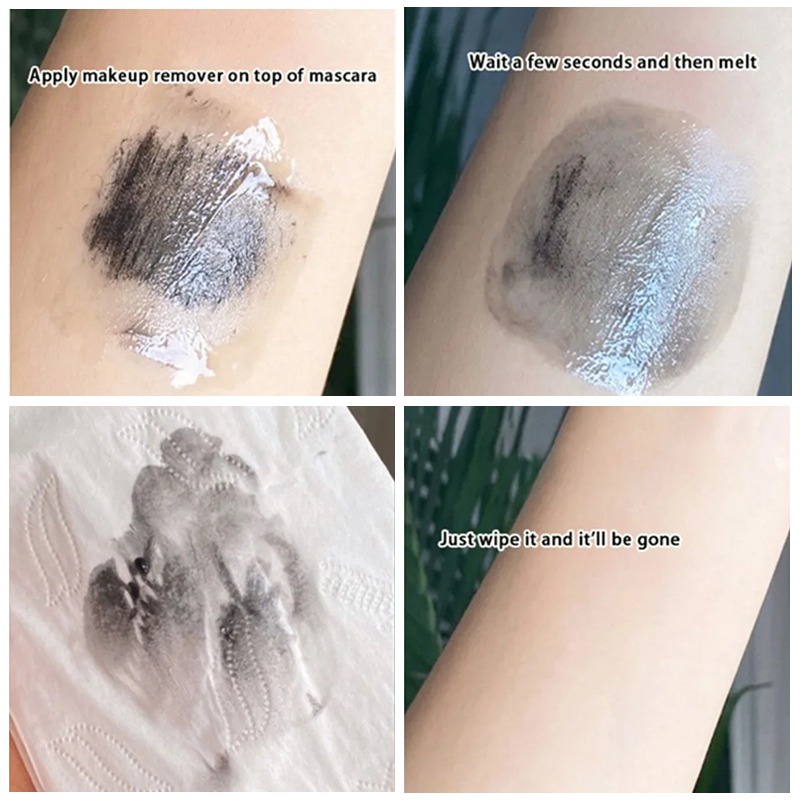 Mascara Hai Đầu Cọ Mảnh Nhanh Khô Chống Nhòe Cho Hàng Mi Cong Dày Tự Nhiên