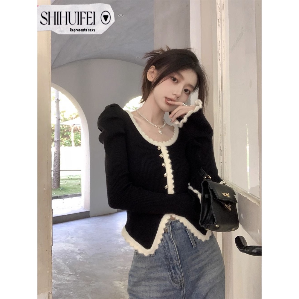 SHIHUIFEI Áo Len áo khoác cardigan Fashion Trendy Vintage Stylish WXF23A0PVR 42Z231020