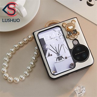 Bao da điện thoại nắp lật hình gấu 3d có dây đeo cho oppo find n3 n2 n3 findn2 3 flip find n2 n3 lật