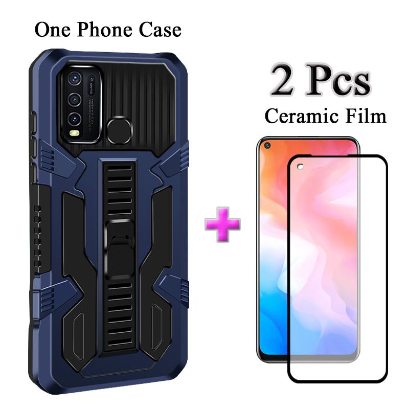 Ốp Điện Thoại Cứng Hai Mảnh Màn Hình Gốm Sứ 2 Trong 1 Cho vivo y50 vivo y30