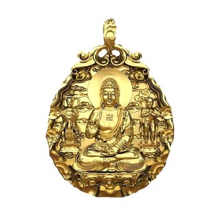 Samanta Dây Chuyền Vàng Mặt Phật Phong Cách retro manjusri Samattva