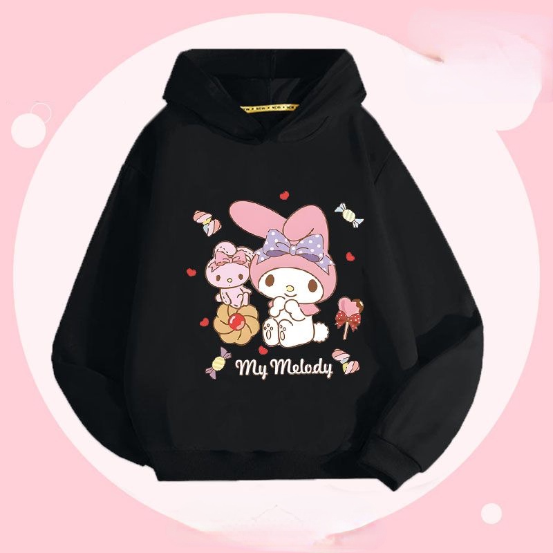 Áo Hoodie Phong Cách kuromi Thời Trang Xuân Thu Mới 2023 Dành Cho Bé Gái