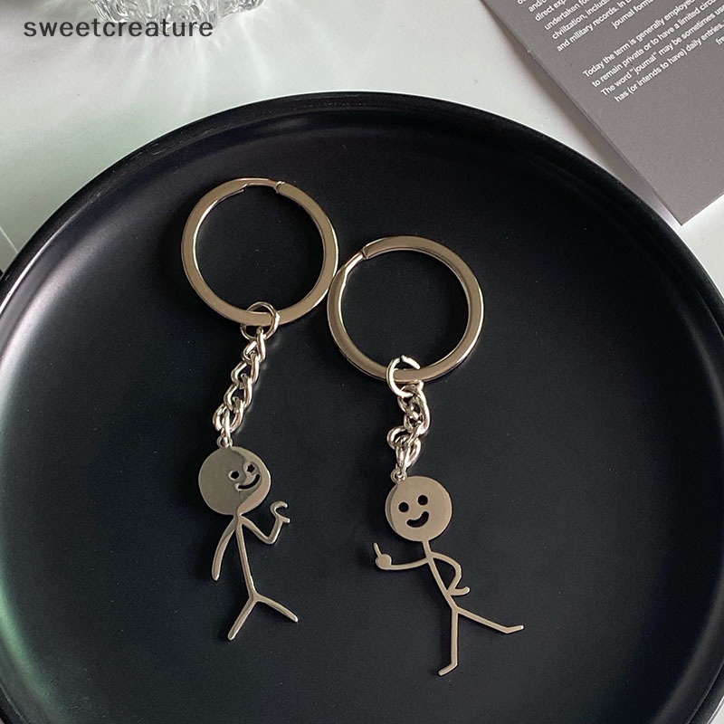 Móc Khóa Cặp Đôi Hình Ngón Tay Giữa Trái Tim Dễ Thương Cá Tính Vui Nhộn