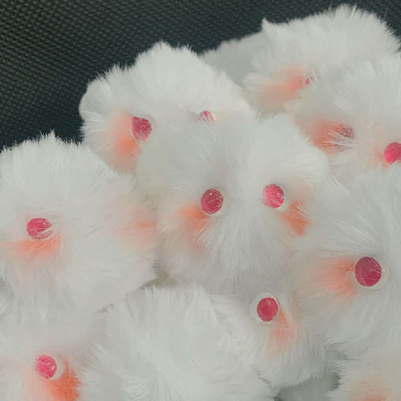 Chelkolrs Móc Khóa Hình Mèo Má Hồng Nhồi Bông Nhỏ Gọn Thời Trang Nữ Tính