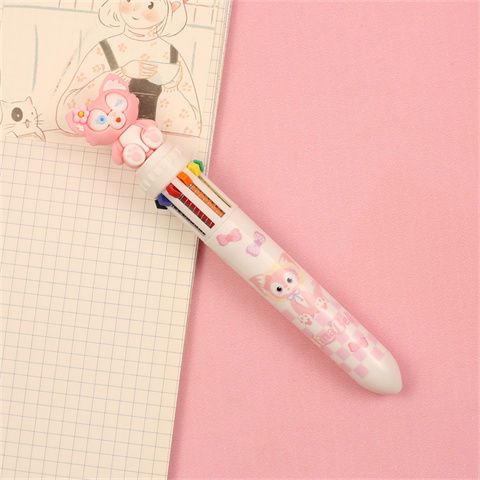 Dễ Thương Bút Bi Bấm Nhiều Màu Đáng Yêu