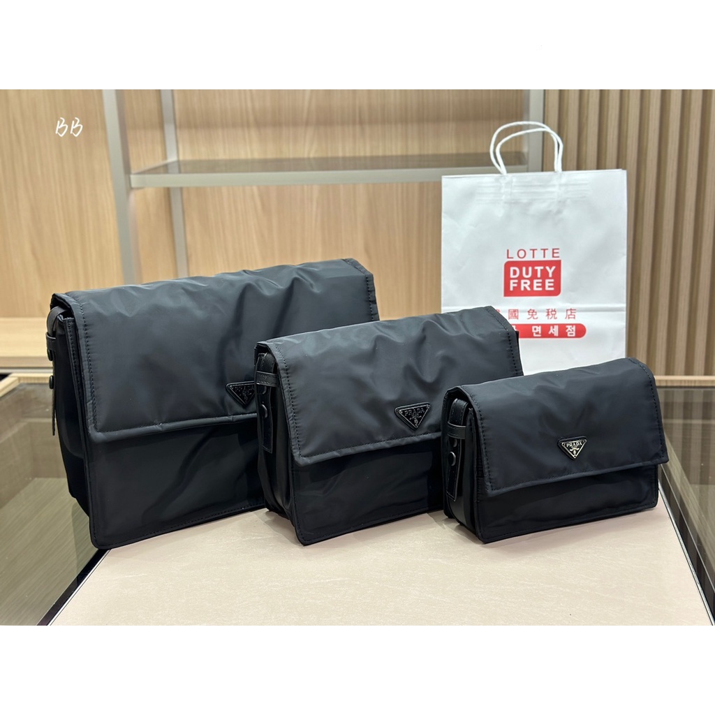 PRADA 23 new women's classic Postman bag retro nylon all-match messenger bag