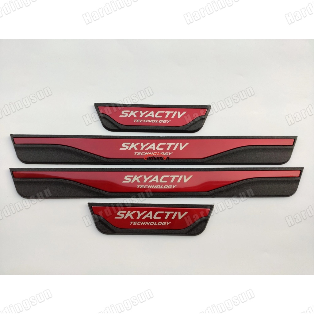 Miếng Dán Bảo Vệ Bàn Đạp Cửa Xe Hơi Bằng Thép Không Gỉ Cho mazda 3 6 cx30 cx5 2013-2023