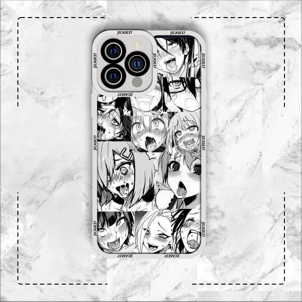 Ốp lưng iphone cạnh vuông Aygo Hentai anime face Collage 8plus/x/xs/11/12/pro/max/plus/promax