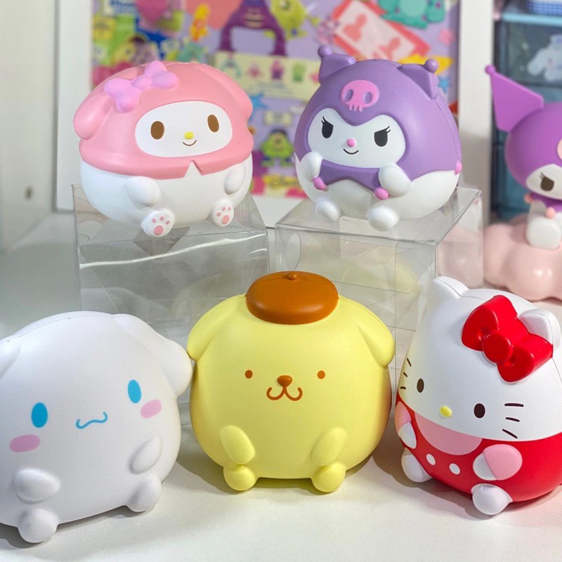 1 Máy Tính Sanrio Kuromi Cinnamoroll Giảm Căng Thẳng Chậm Squishy Kawaii Giải Nén Anime Hoạt Hình Trẻ Em Kẹp Tay Đồ Chơi Quà Tặng Chữa Bệnh