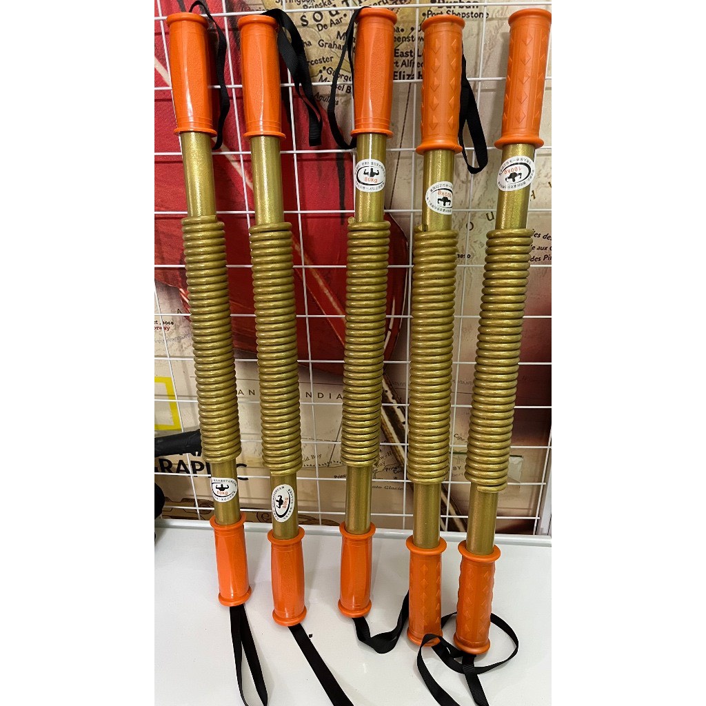 Gậy lò xo tập cơ tay 100kg Sơn Vàng , Đồ Long Đao, Dụng cụ bẻ tập cơ tay ngực tập