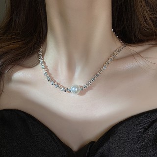 Dây chuyền bạc ngọc trai cao cấp thời trang dành cho nữ