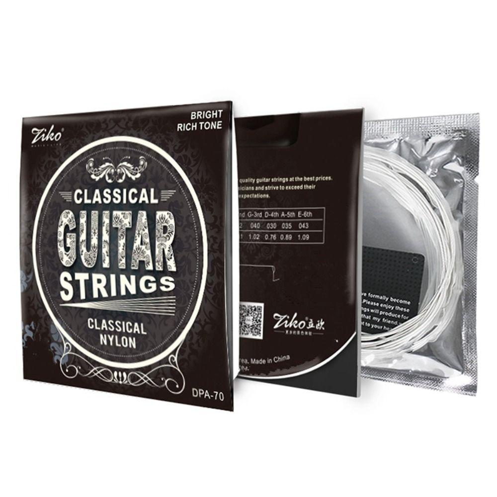 1 Bộ Dây Đàn guitar ziko dpa-70 028-043 Mạ Bạc Cân Bằng 6 Dây Đàn guitar Cổ Điển