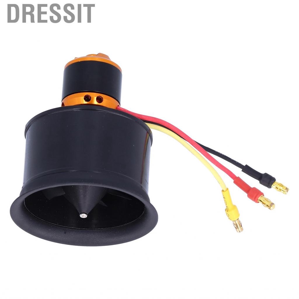 Dressit Motor with 12 Blades Ducted Fan  3‑4S High Temperature Resistance QX Brushless for RC Plane Helicopter