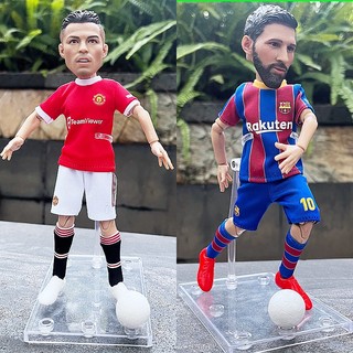 [MỚI] Mô hình cầu thủ Ronaldo Messi 20cm cử động được kích thước kèm phụ kiện đi theo [TẶNG MÓC KHÓA]
