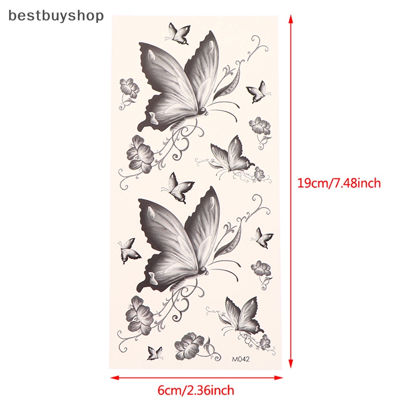 1 Hình Xăm Dán Tạm Thời Chống Nước Hình Hoa Hồng Độc Đáo Mới