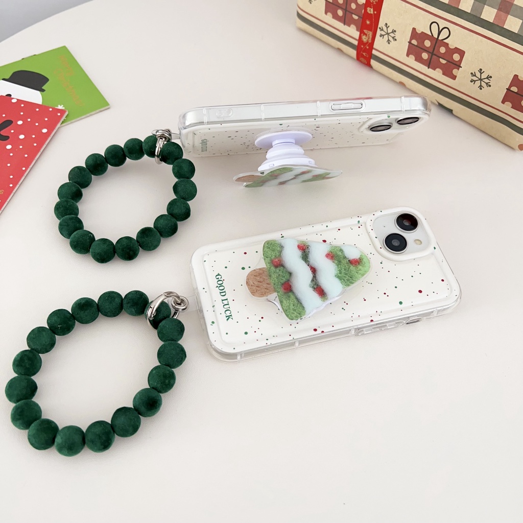 Ốp Điện Thoại Hình Cây Thông Noel Cho iphone 15 14 pro max 13 12 pro max 11 xs max xr 8 7 plus se3 se2