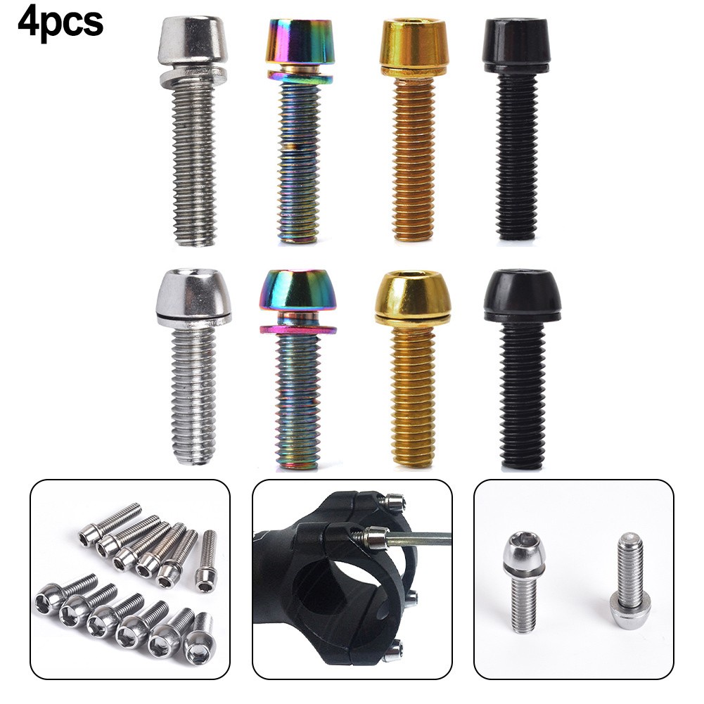 Bộ 4 Ốc Vít m5x20mm m6x20mm Gắn Tay Lái Xe Đạp