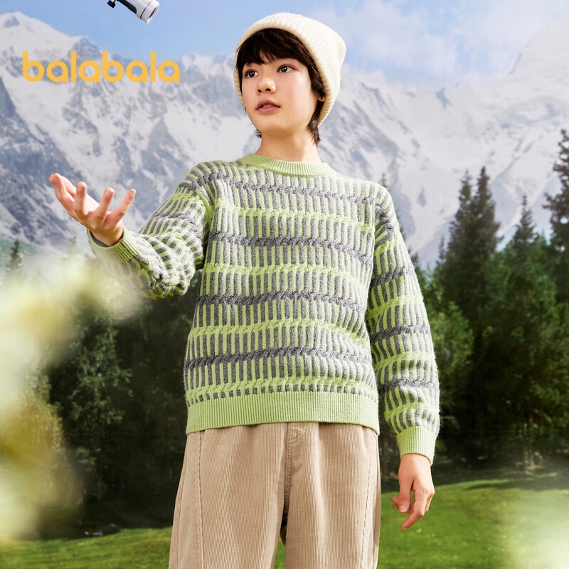 Áo sweater Dệt Kim Chui Đầu Thời Trang Thu Đông 2023 Cho Bé Trai