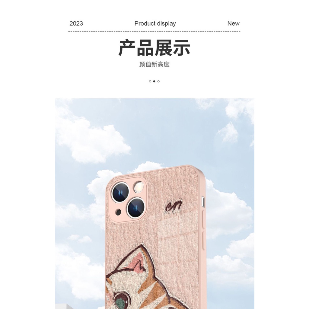 Ốp Điện Thoại In Hình Gấu Trúc / Mèo Cho iphone 15pro 14 promax 13Pro 12 mini 11 xsmax 7 8plus xr