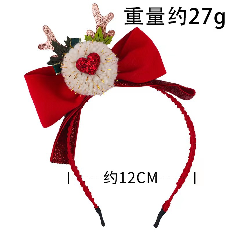 Băng Đô Giáng Sinh 2023 Đính Nơ Dễ Thương