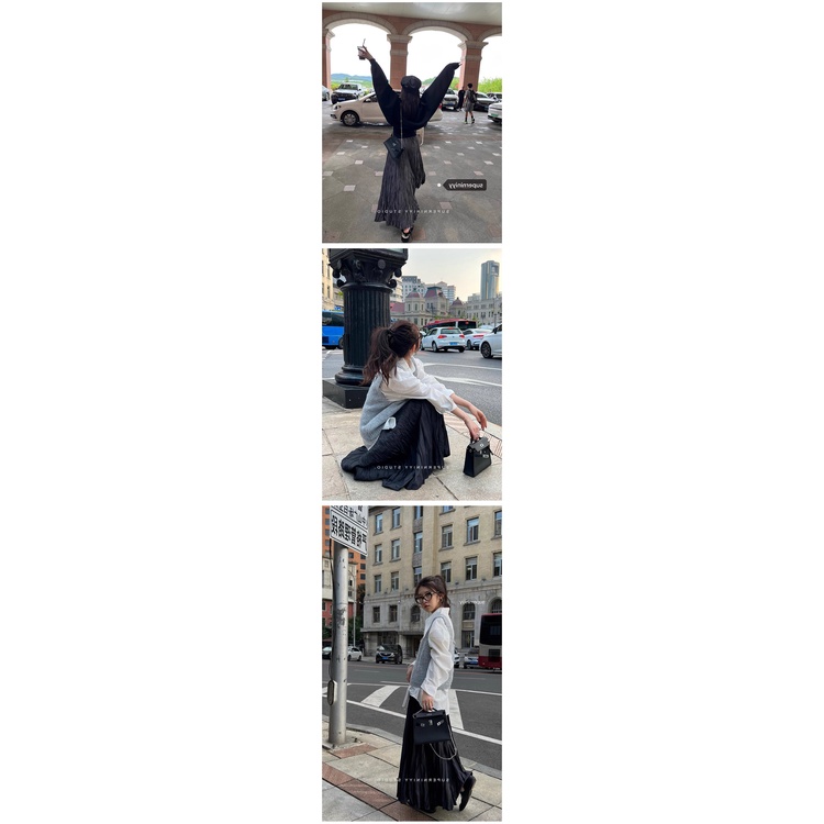 Chân Váy Xếp Ly Lưng Cao Dáng Chữ a Phong Cách Thời Trang Mới 2023