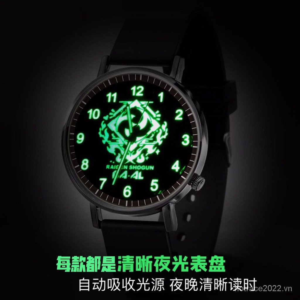 ★Genshin Impact★Raiden shogun & yoimiya Đồng Hồ Đeo Tay Phát Quang Chống Thấm Nước Hai Chiều Thời Trang